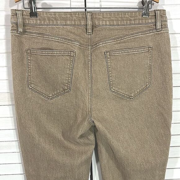 Lands End Jeans 14P Tan Brown Denim NWOT - Picture 7 of 11
